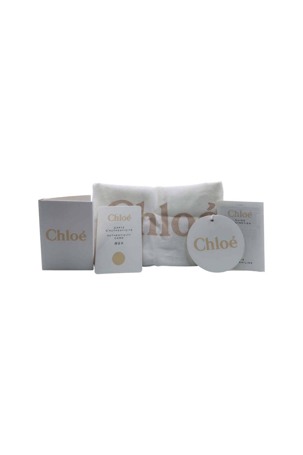 Chloe C Chain Clutch Faded Blue