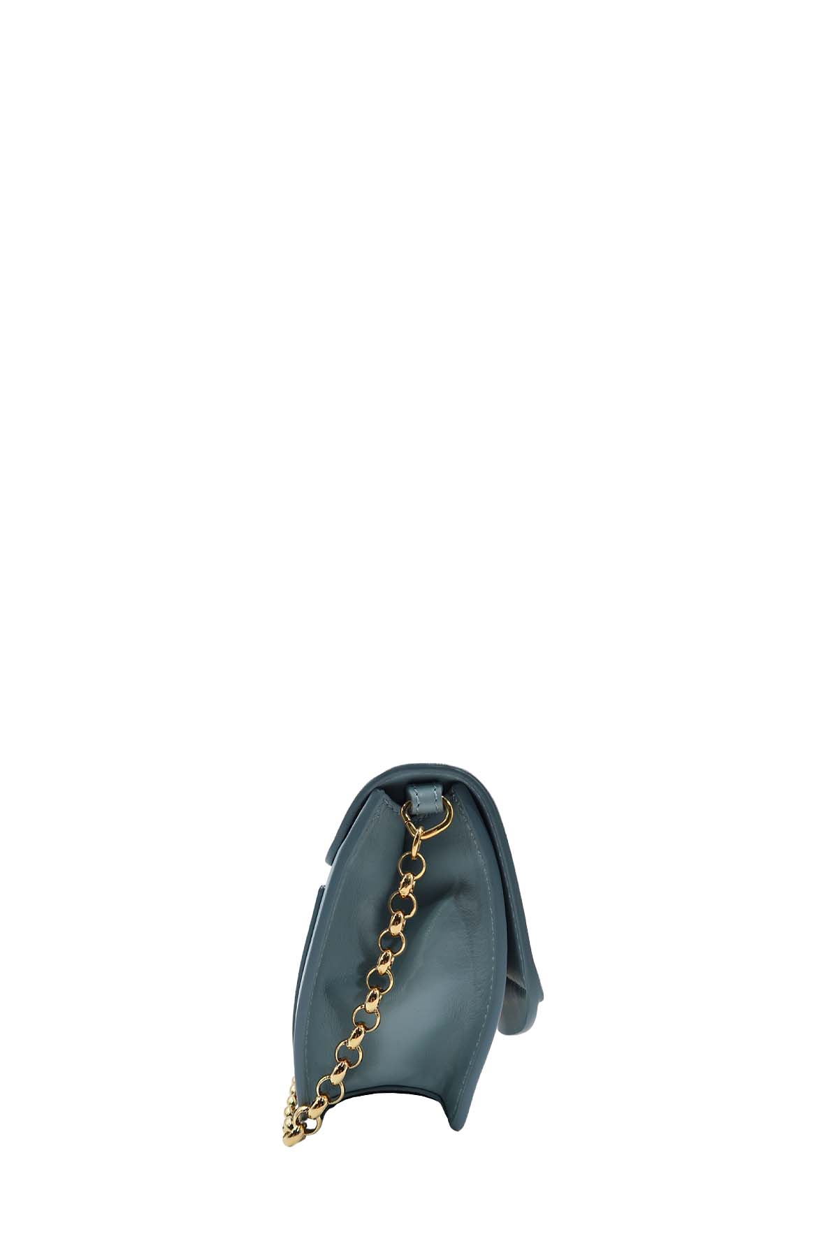 Chloe C Chain Clutch Faded Blue