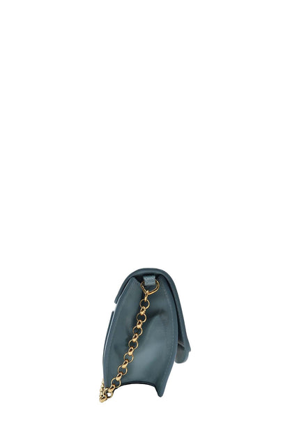 Chloe C Chain Clutch Faded Blue