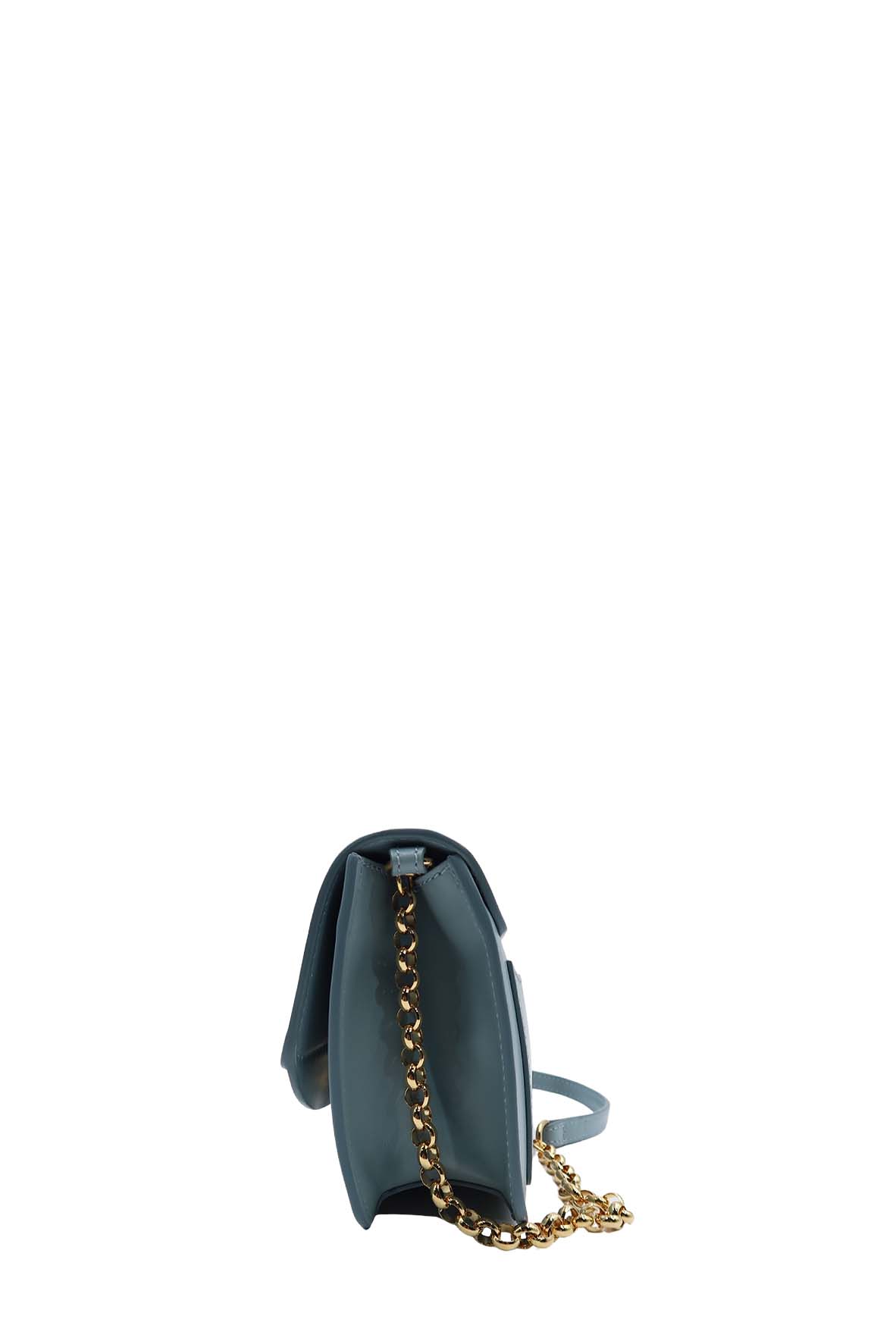 Chloe C Chain Clutch Faded Blue