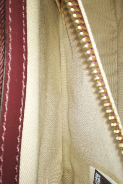 Small Chloe C Double Carry Bag Spazzolato Maroon