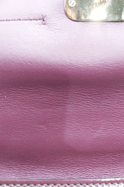 Small Chloe C Double Carry Bag Spazzolato Maroon
