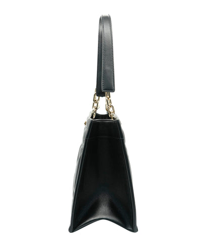 Christian Dior Black Lambskin Archicannage Small Essentials Tote ALL0959