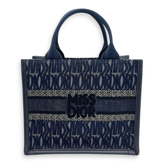 Dior Book Tote Small Blue Top Handle Bag in Denim OS2508-007420LL
