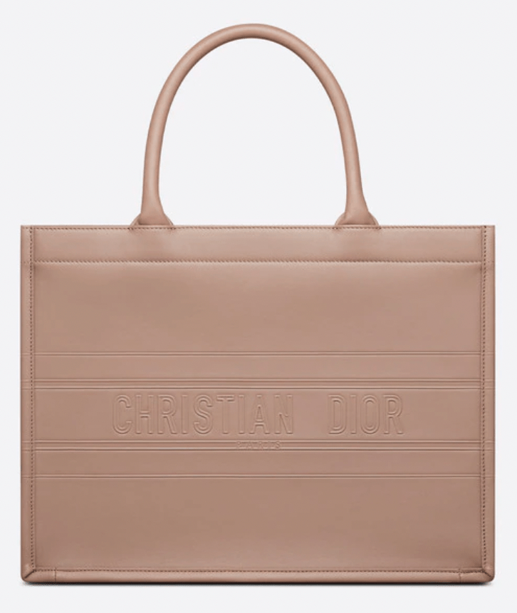 Christian Dior Book Tote Medium Taupe Calfskin SKC1015