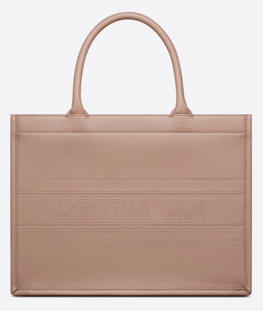Christian Dior Book Tote Medium Taupe Calfskin SKC1015