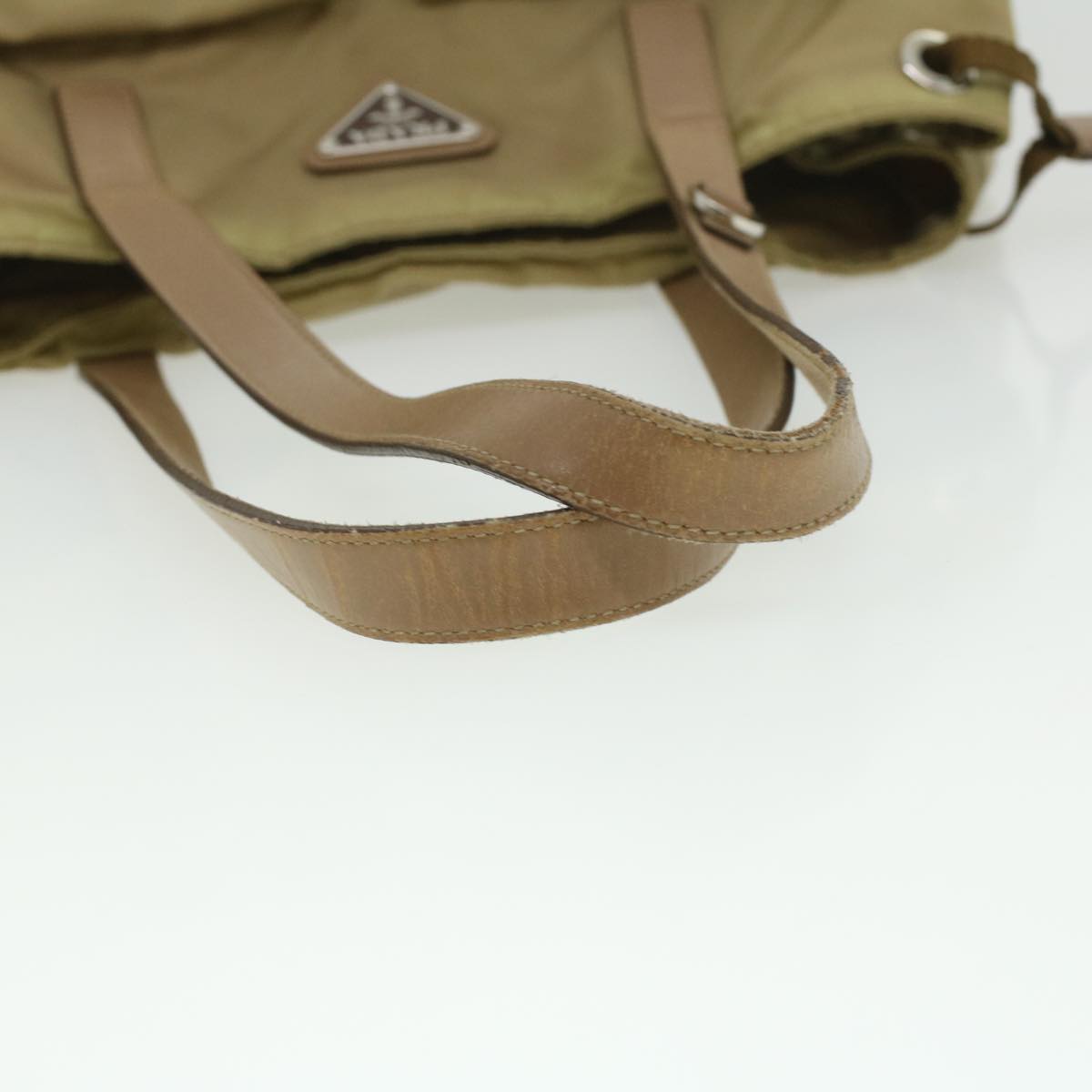 Prada Shoulder Bag Nylon Khaki  cl322