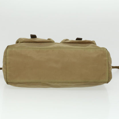 Prada Shoulder Bag Nylon Khaki  cl322