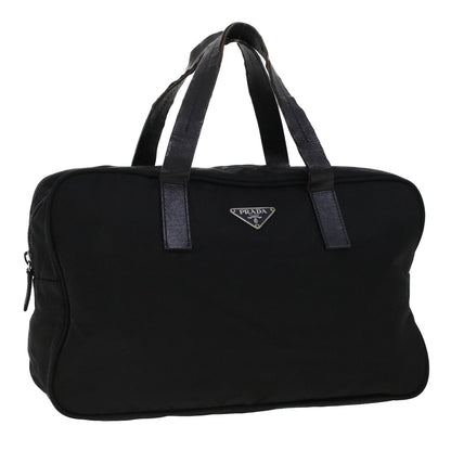 Prada Hand Bag Nylon Black  cl532