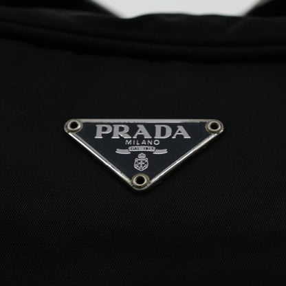 Prada Hand Bag Nylon Black  cl532