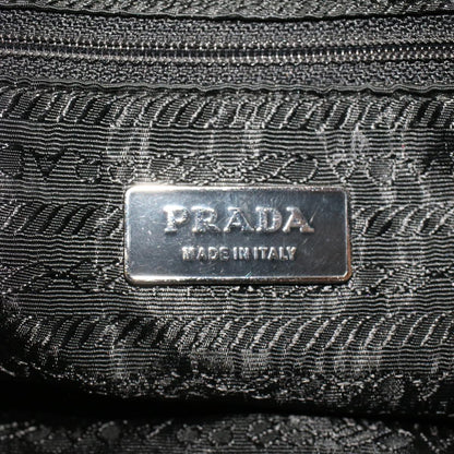 Prada Hand Bag Nylon Black  cl532