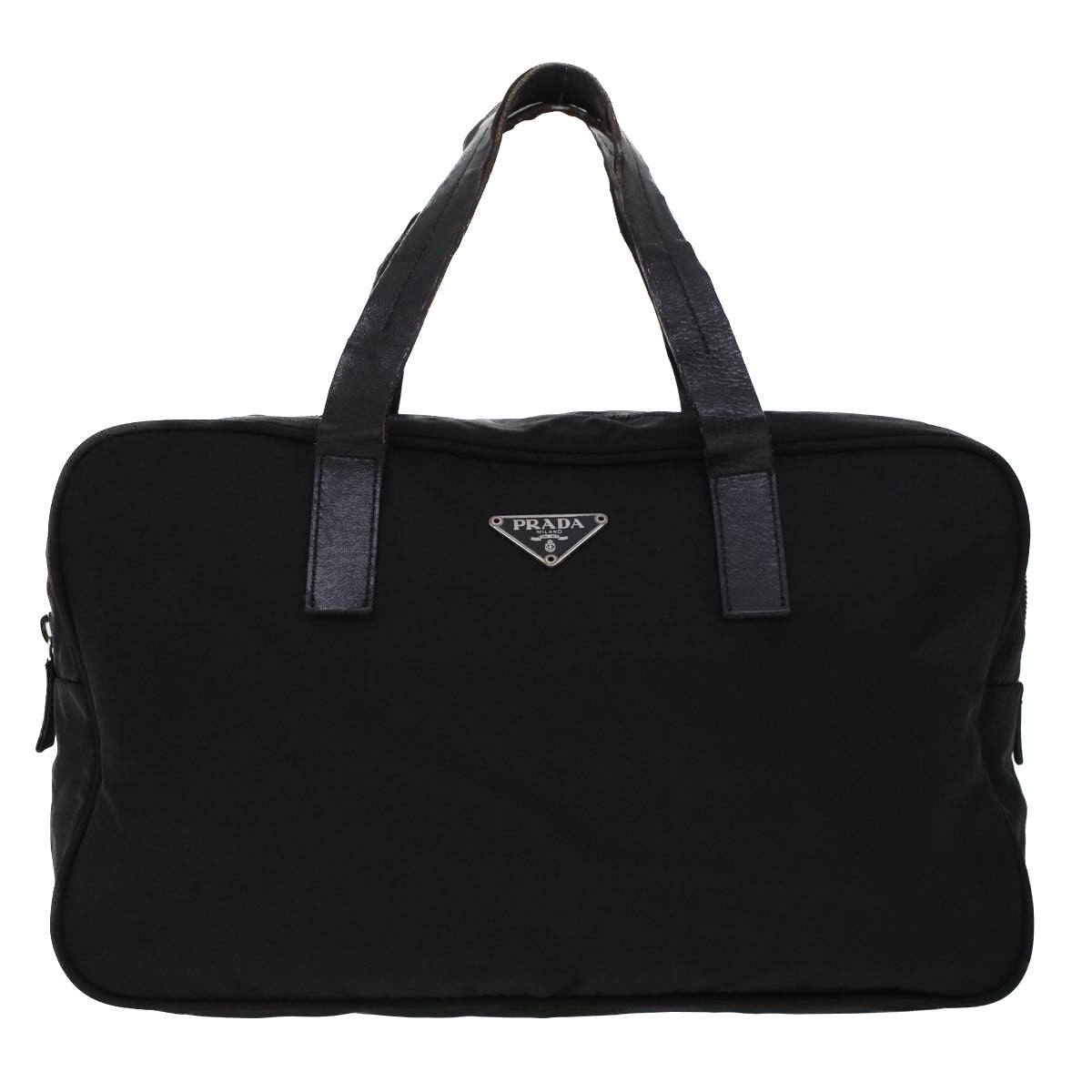 Prada Hand Bag Nylon Black  cl532