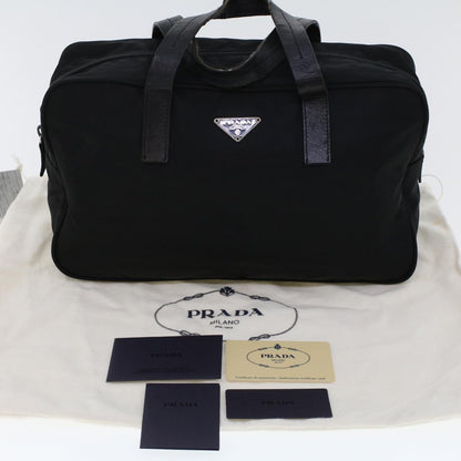 Prada Hand Bag Nylon Black  cl532