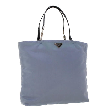 Prada Hand Bag Nylon Light Blue  cl559