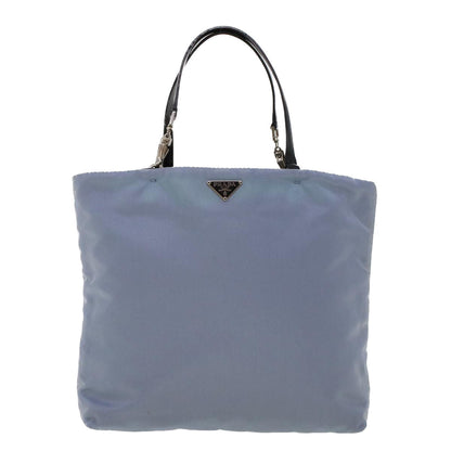 Prada Hand Bag Nylon Light Blue  cl559