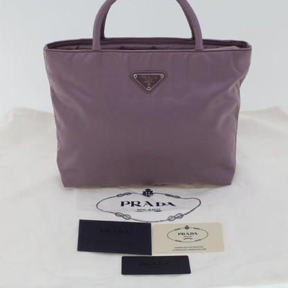 Prada Hand Bag Nylon Purple  cl574