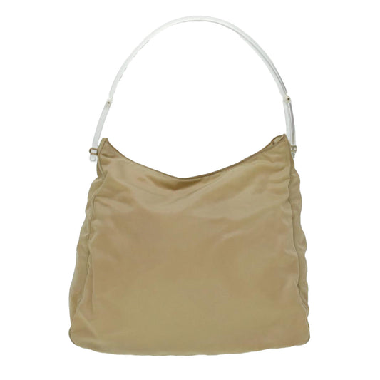 Prada Shoulder Bag Nylon Beige  cl581