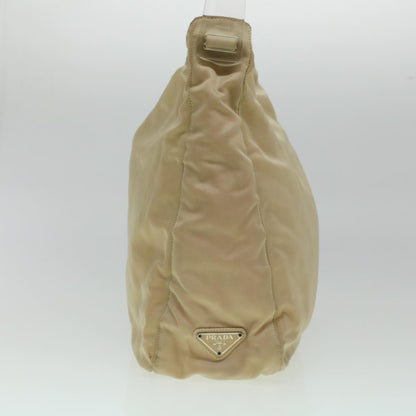 Prada Shoulder Bag Nylon Beige  cl581