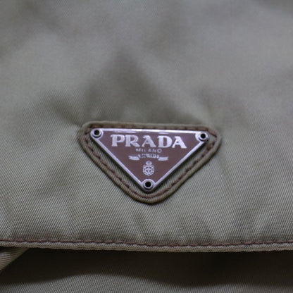 Prada Backpack Nylon Beige  cl587