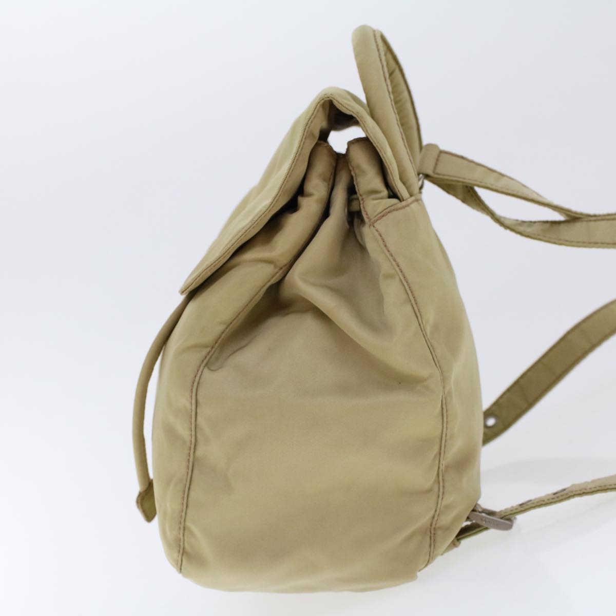 Prada Backpack Nylon Beige  cl587