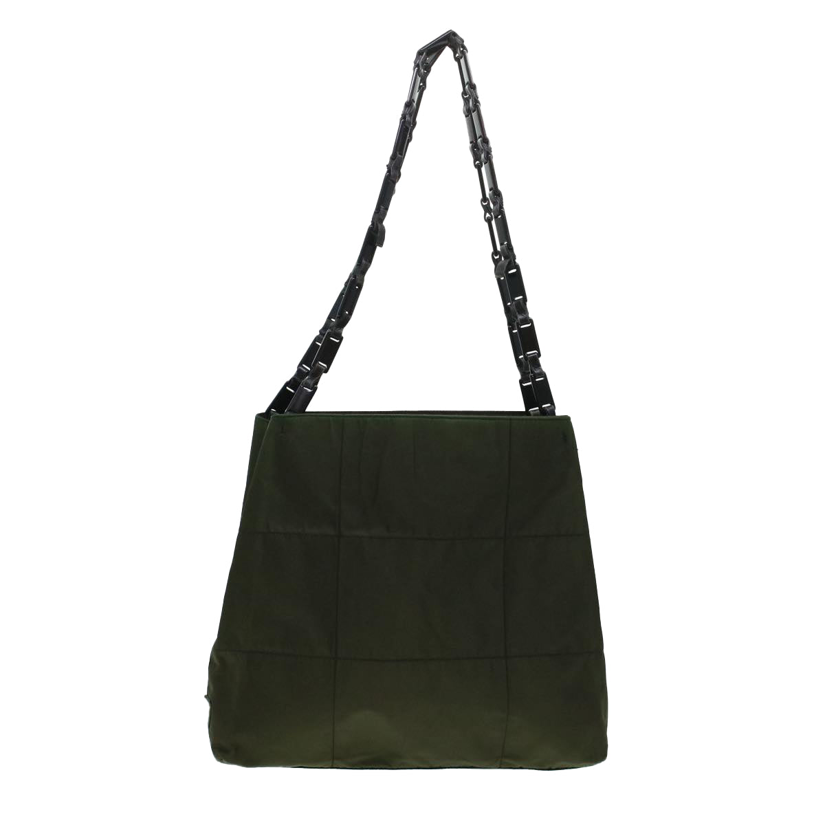 Prada Shoulder Bag Nylon Green  cl588