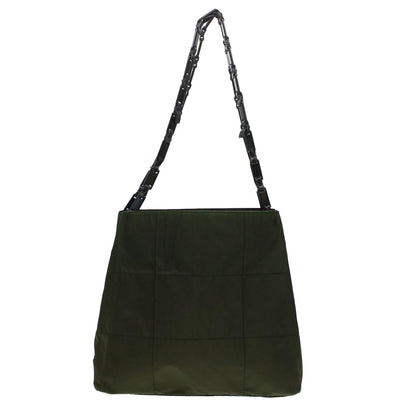 Prada Shoulder Bag Nylon Green  cl588