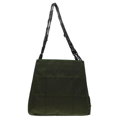 Prada Shoulder Bag Nylon Green  cl588