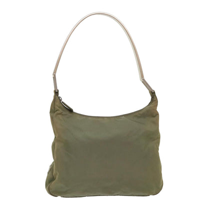 Prada Shoulder Bag Nylon Khaki  cl628