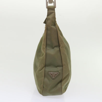 Prada Shoulder Bag Nylon Khaki  cl628