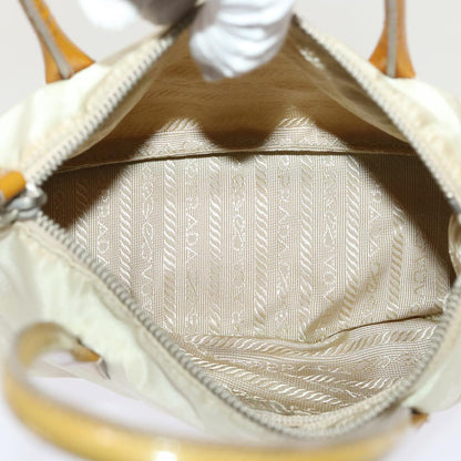 Prada Hand Bag Nylon 2way Shoulder Bag Beige  cl637