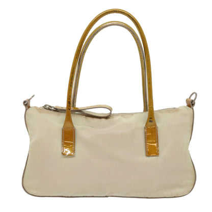 Prada Hand Bag Nylon 2way Shoulder Bag Beige  cl637