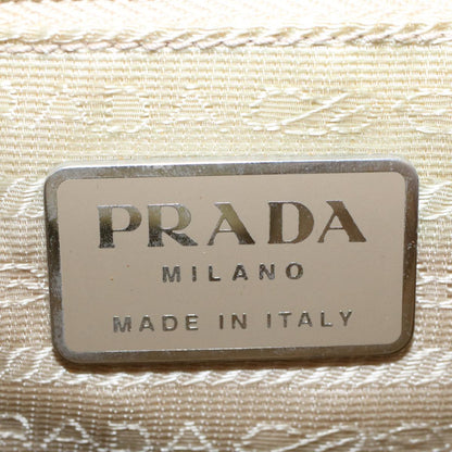 Prada Shoulder Bag Nylon Beige  cl652