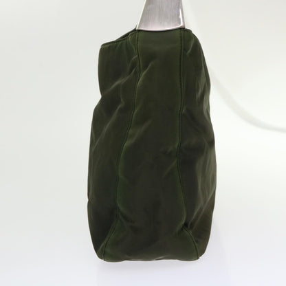 Prada Shoulder Bag Nylon Green  cl654