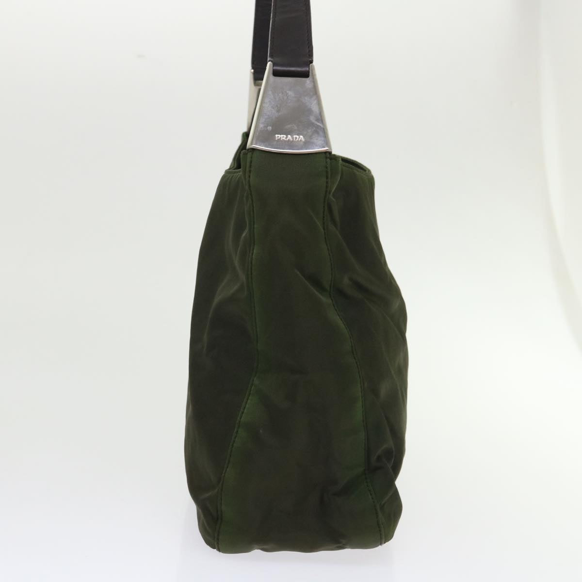 Prada Shoulder Bag Nylon Green  cl654