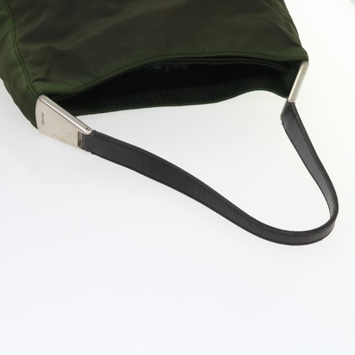 Prada Shoulder Bag Nylon Green  cl654