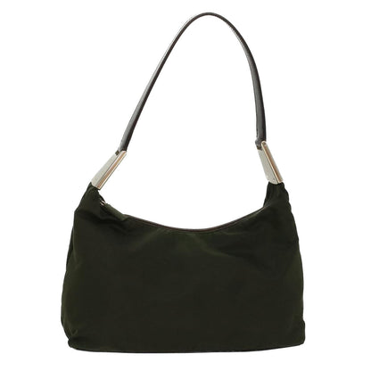 PRADA Shoulder Bag Nylon Green Auth cl655