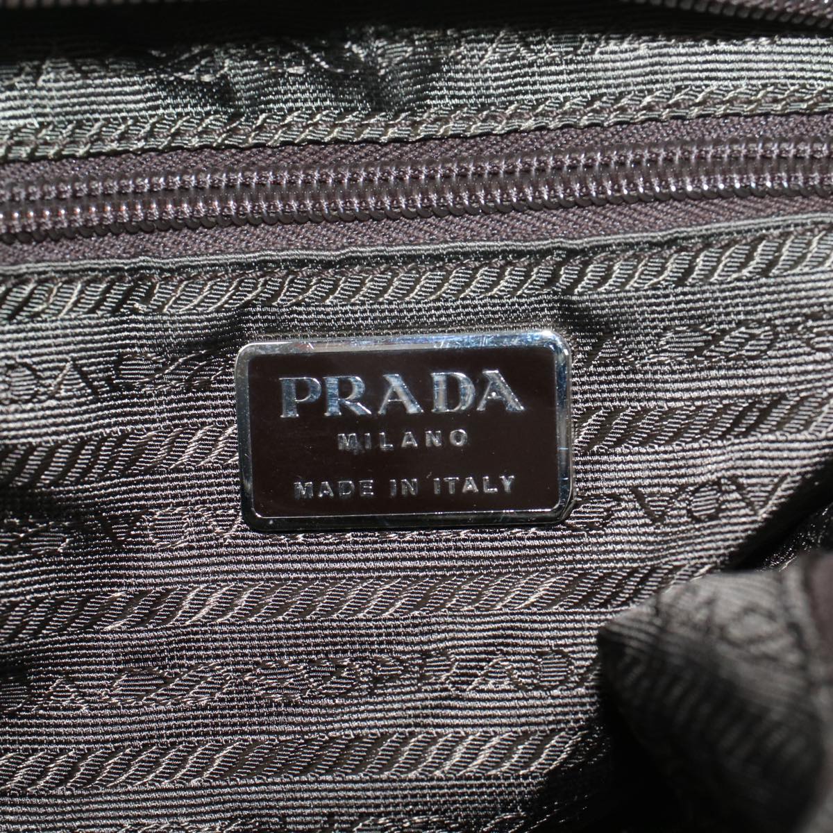 PRADA Shoulder Bag Nylon Green Auth cl655