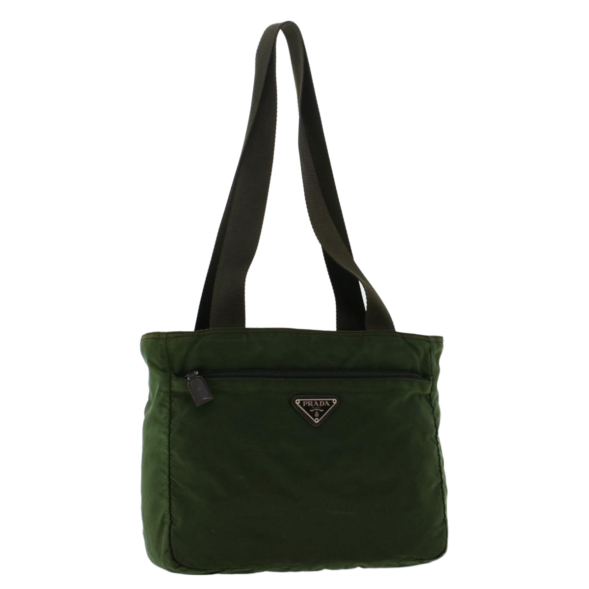 Prada Shoulder Bag Nylon Green  cl666