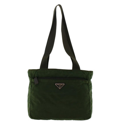 Prada Shoulder Bag Nylon Green  cl666