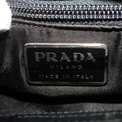 Prada Hand Bag Nylon Black  cl667