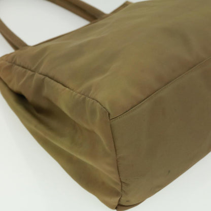 Prada Hand Bag Nylon Khaki  cr603