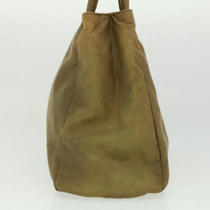 Prada Hand Bag Nylon Khaki  cr603