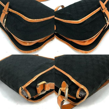 Gucci Black Guccissima Print 1955 Horse-bit Messenger