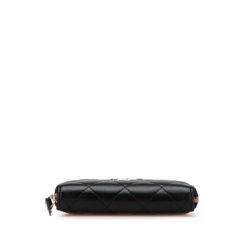 Chanel Coco Mark Zip Coin Purse Lambskin Coin Case