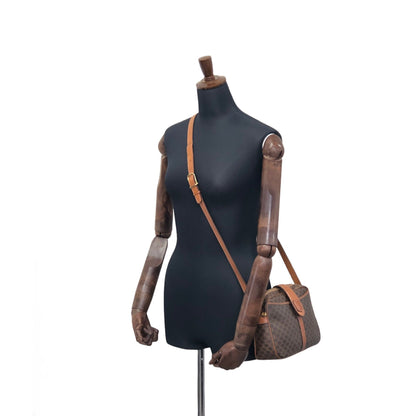 CELINE  Shoulder bag Brown Vintage ynpxcn