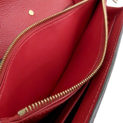 Louis Vuitton Monogram Empreinte  Color Sacrlet Monogram Empreinte Long Wallet (Bi-Fold)