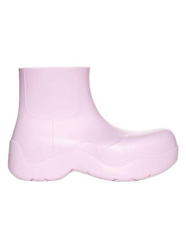 Luxury Bottega Veneta Puddle Rubber Ankle Rain Boots Pink