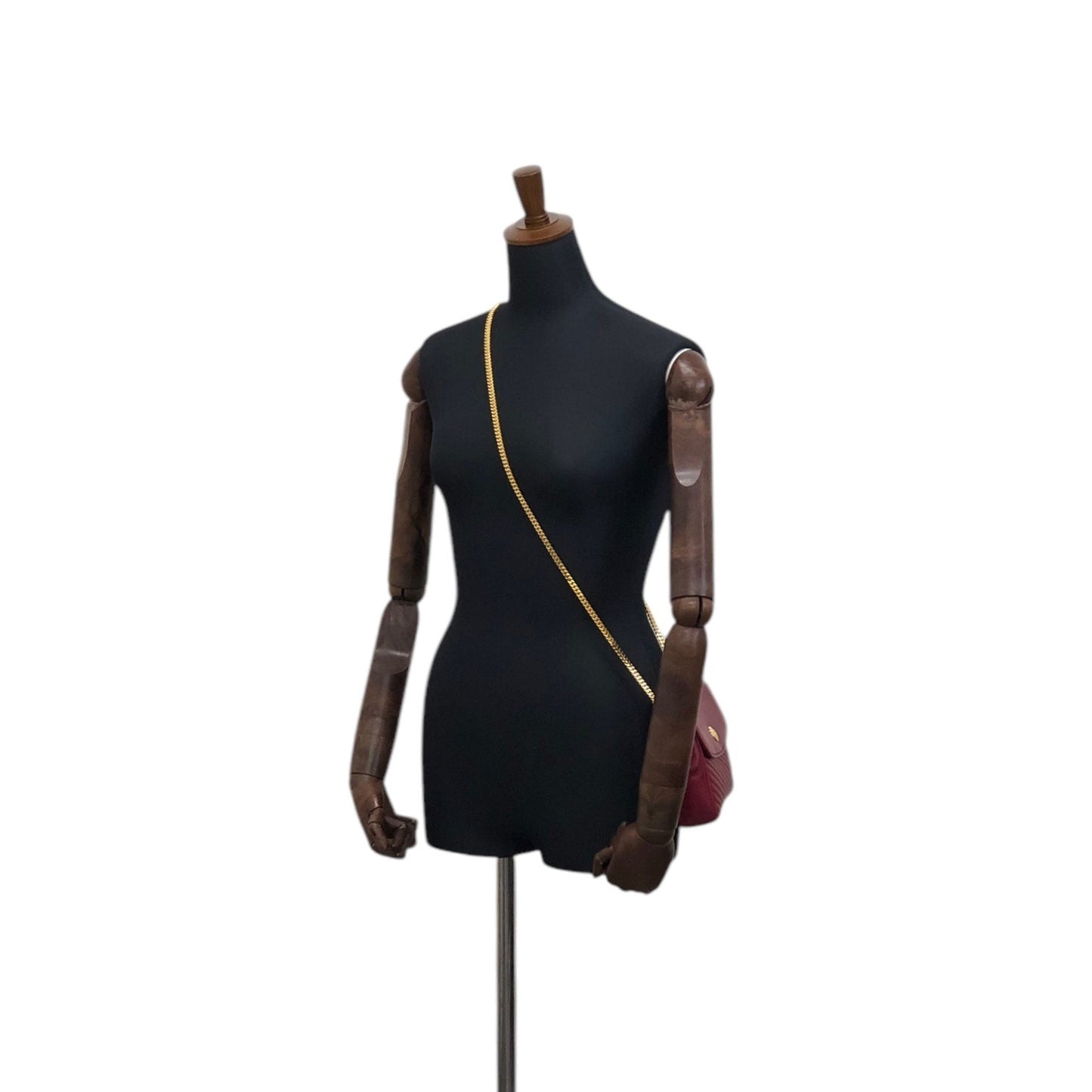 CELINE  Chain Shoulder bag Red Vintage vap3df
