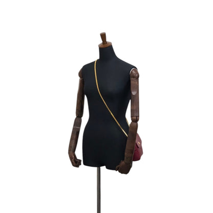 CELINE  Chain Shoulder bag Red Vintage vap3df