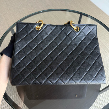 Chanel Timeless Tote - Caviar Quilted Grained Calfskin Black Gold Hardware Series 4